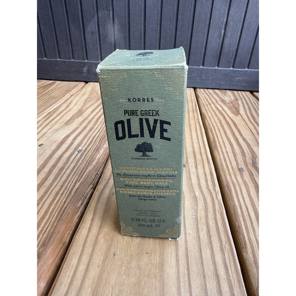 KORRES Pure Greek Olive 3-in-1 Nourishing Oil Face Body Hair 3.38 fl oz